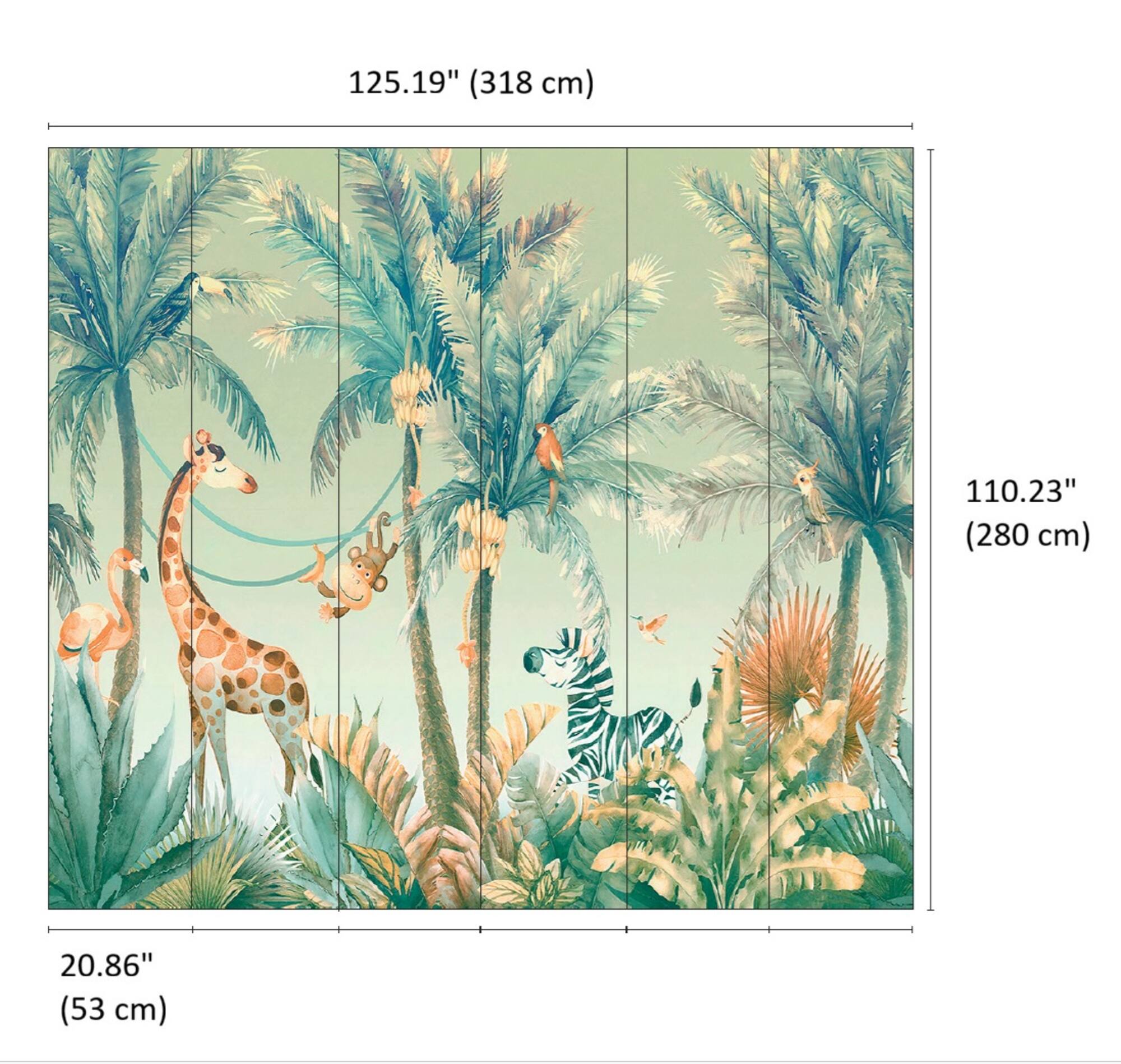 Designs Direct Jungle Jamboree Wall Mural